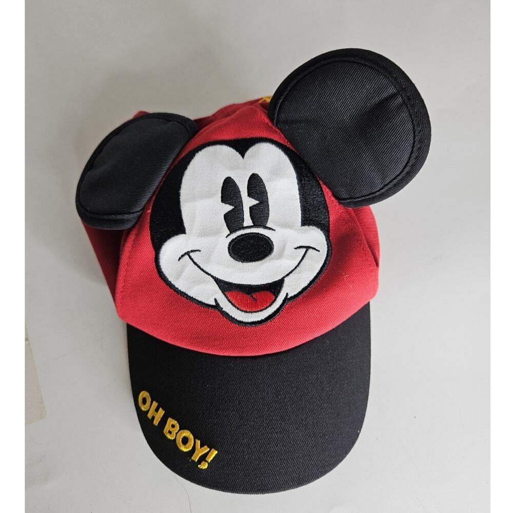 Disneyland Disney Parks Exclusive Mickey Mouse Ears Hat Cap "Oh Boy" Toddler